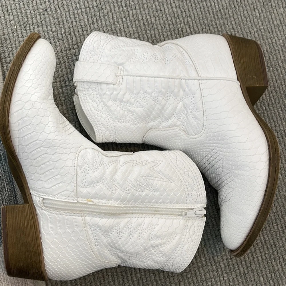 Pistol white cowboy boots - Picture 7 of 7
